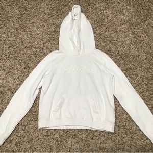 White hollister hoodie
